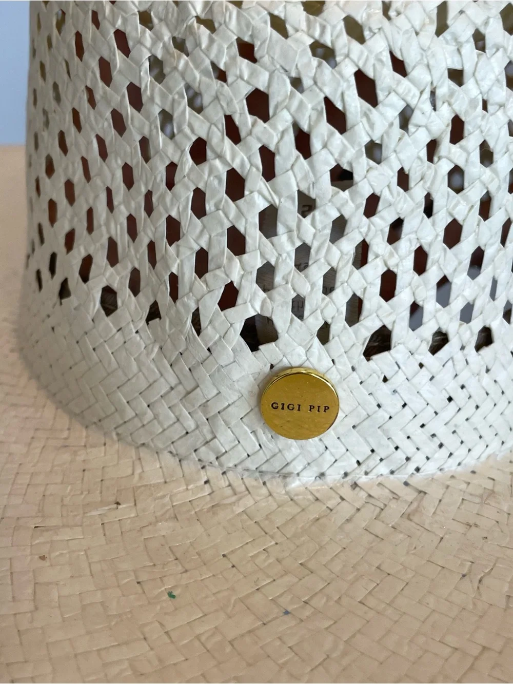 ‼️GIGI PIP‼️Nell Vented Fedora Straw Hat, Size 55 (XS)